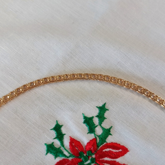 NWOT Gorgeous Gold Plated 4mm CZ Tennis Bracelet (6") - Picture 14 of 16